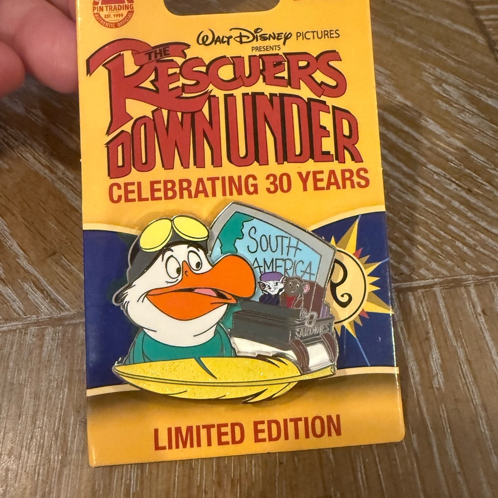 Disney Rescuers Down Under 30th Anniversary Bernard Bianca Wilbur Limited Pin